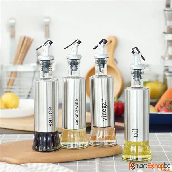Stainless Steel Kitchen Cooking Oil Bottle 350 ml
