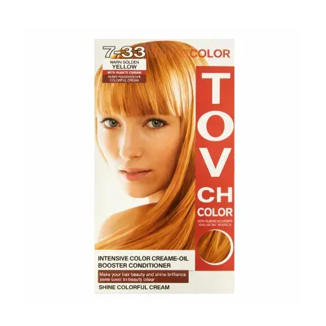 Tovch Hair color - 7.33 Gold Yellow — TOVCH hair care product
