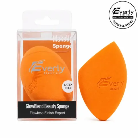 Everly Beauties Glow Blend Beauty Sponge Orange — Everly Beauties