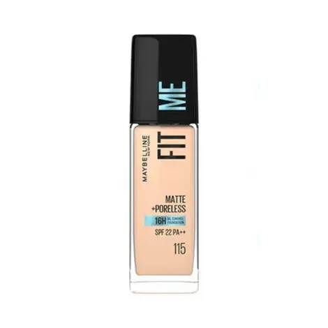 Maybelline Fit Me Matte Poreless 16H Oil Control Foundation- 115 — MAYBELLINE makeup product