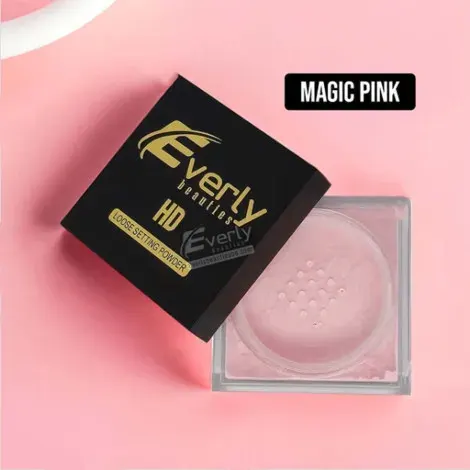Everly Beauties HD Loose Setting Powder - Magic Pink — EVERLY makeup product