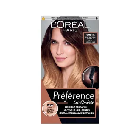 L'Oreal Hair Color Preference - Les Ombres Natural Brown To Dark brown Hair — LOREAL hair care product