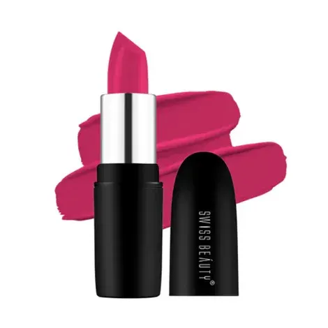 Swiss Beauty Pure Matte Lipstick - 219 Hot Pink — SWISS BEAUTY lip colour